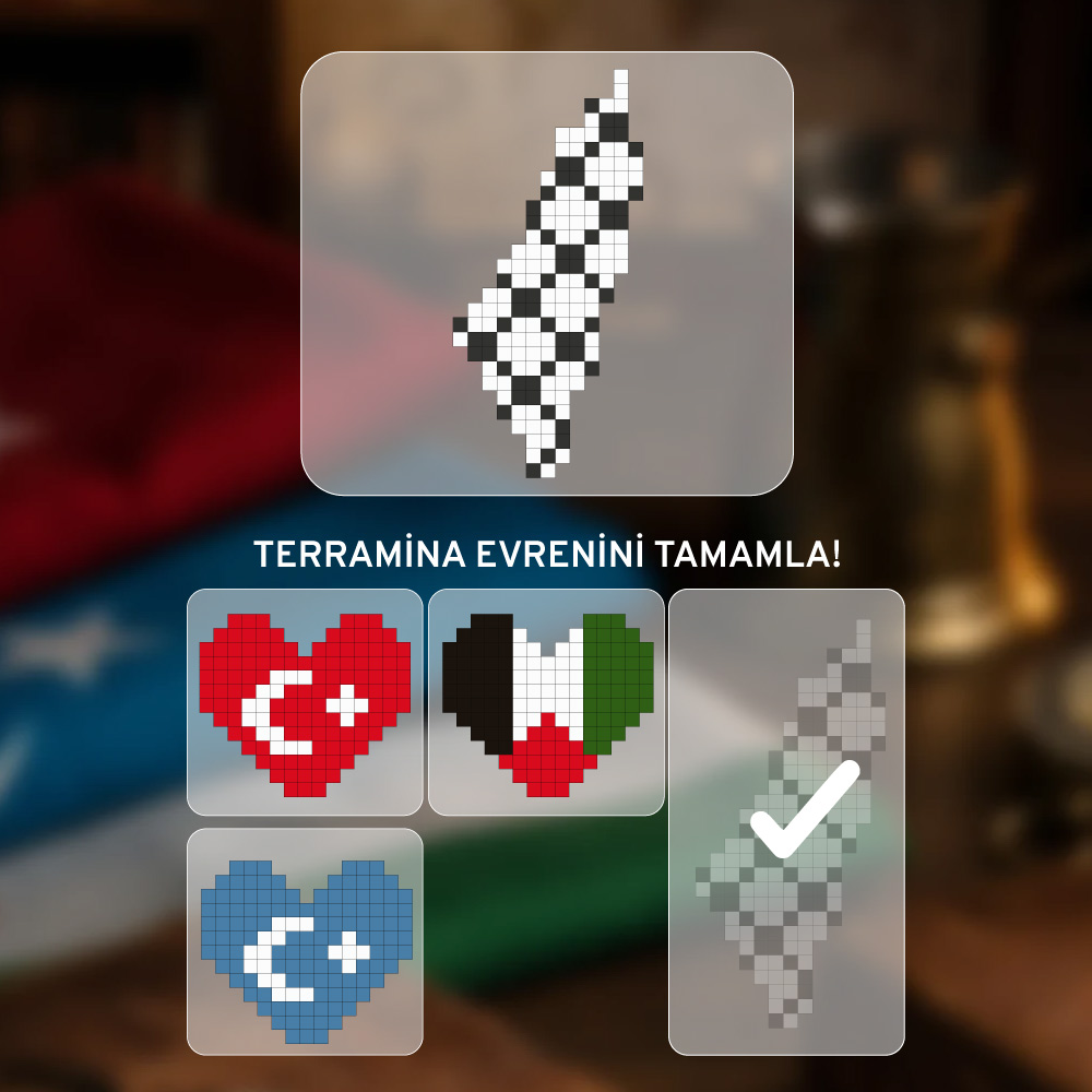 etamina terramina filistin harita piksel hobi kiti